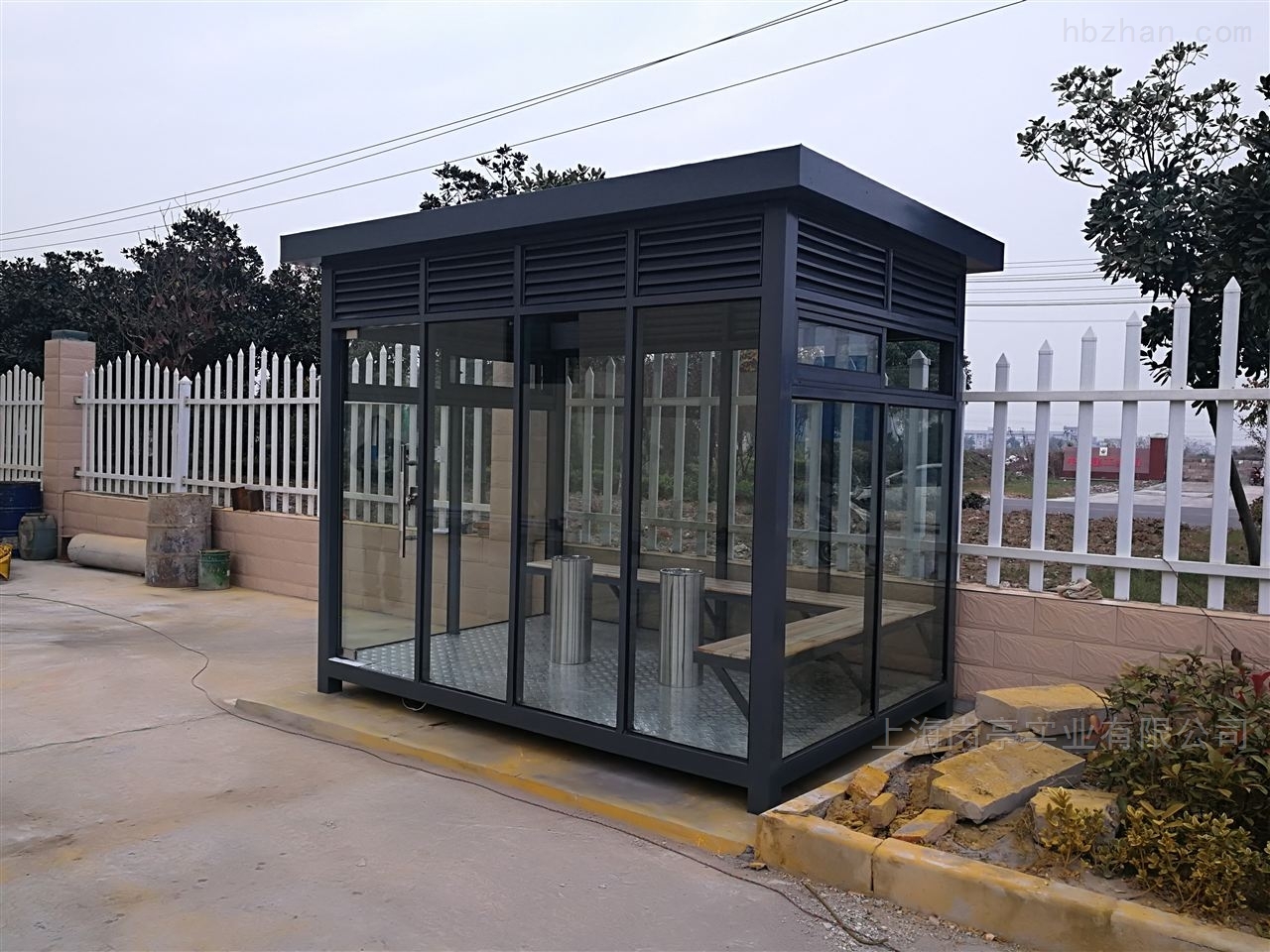 htxyt002厂区园区吸烟亭吸烟棚