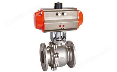 气动CF8耐酸碱法兰球阀SMQ641F-16RL